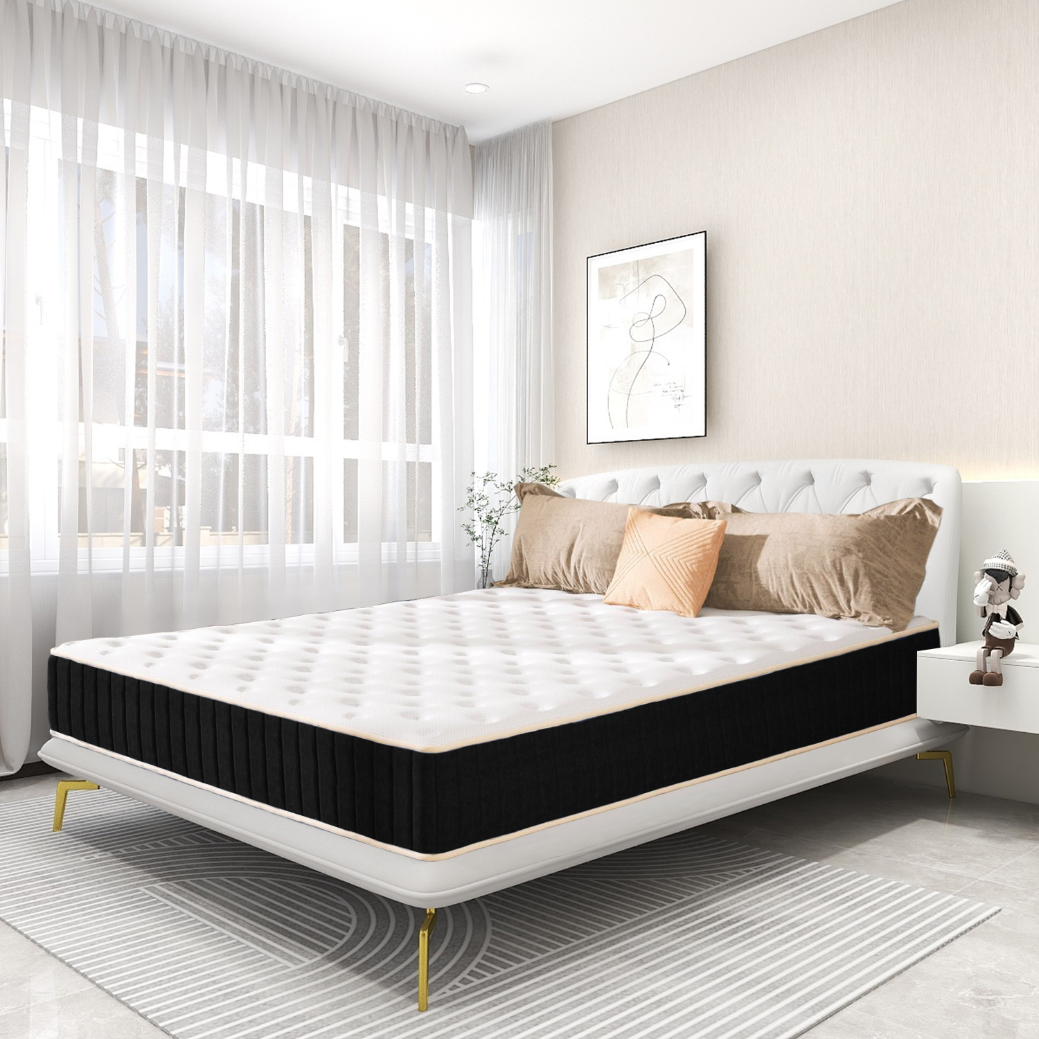 Bolli - Matelas 140x190cm Matelas Memoire De Forme Luxe Matelas De Lit