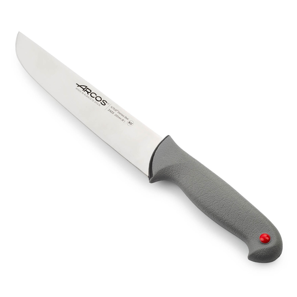Arcos Mehrfarbig Metzgermesser Farbe - Prof 240300 Edelstahl Nitrum Und Mango Ergonomisches Polypropylen Und 20 Cm Klinge, Vitrine