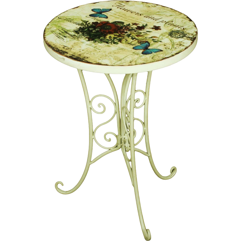 Petite Table De Jardin, Table D'Appoint Rétro