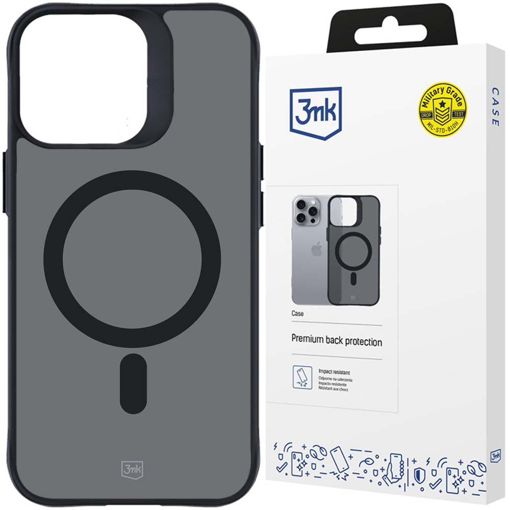 Oem Apple Iphone 15 Pro Max - 3Mk Smoke Magcase