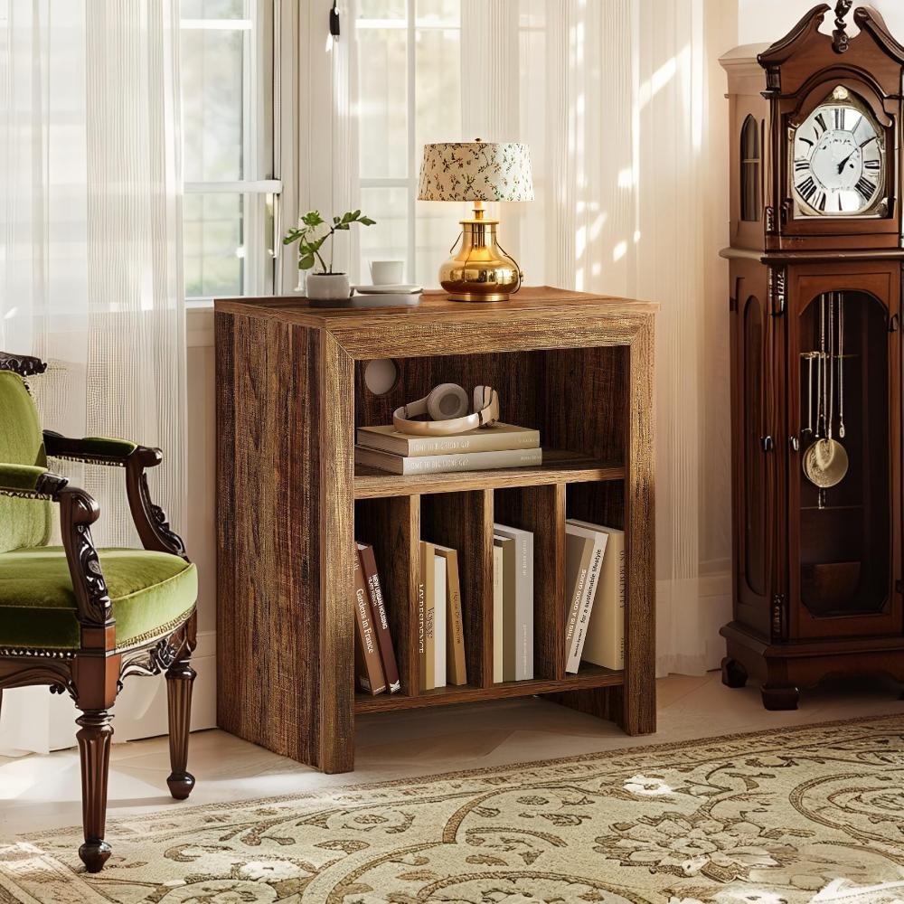 Table D'Appoint 3 Niveaux Pour Tourne-disques – Meuble En Bois Massif