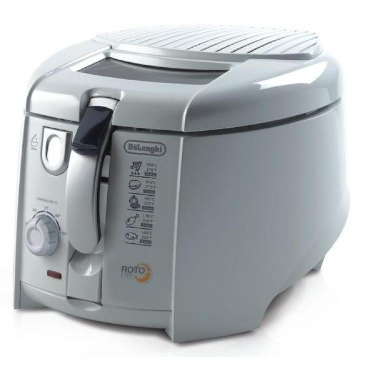 Delonghi Weiss Fritteuse F28211 Rotofry Sichtfenster 1,2 L 1800 W Rotierender Korb - Image 2