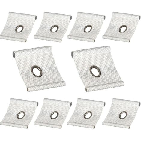 Œillets de passepoil pour rail d'auvent, 5x5 cm, compatibles Ø5-6 mm et Ø7-8 mm, lot de 10