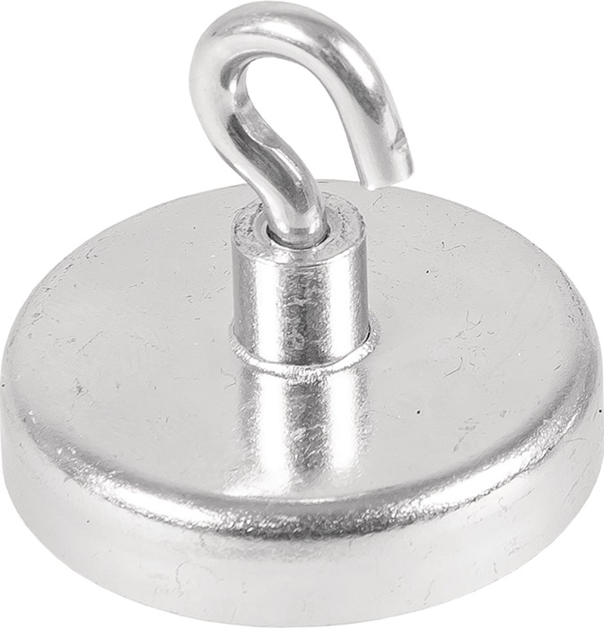 Kraftmagnet D.36mm Verzinkt,m.hak.5st./karton
