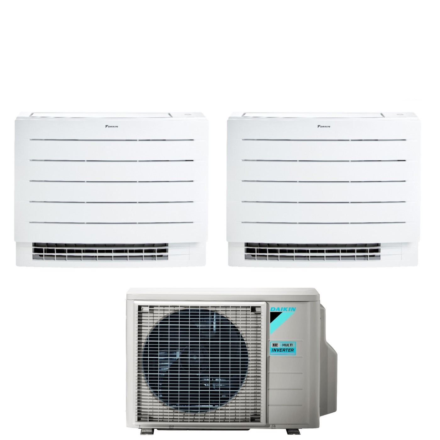 Daikin - Climatizzatore Condizionatore A Pavimento Dual Split Serie Perfera Fvxm-a 7+9 Con 2mxm40a R-32 Wi-fi Integrato 7000+9000 Con Telecomando Ad Infrarossi Incluso Garanzia Italiana