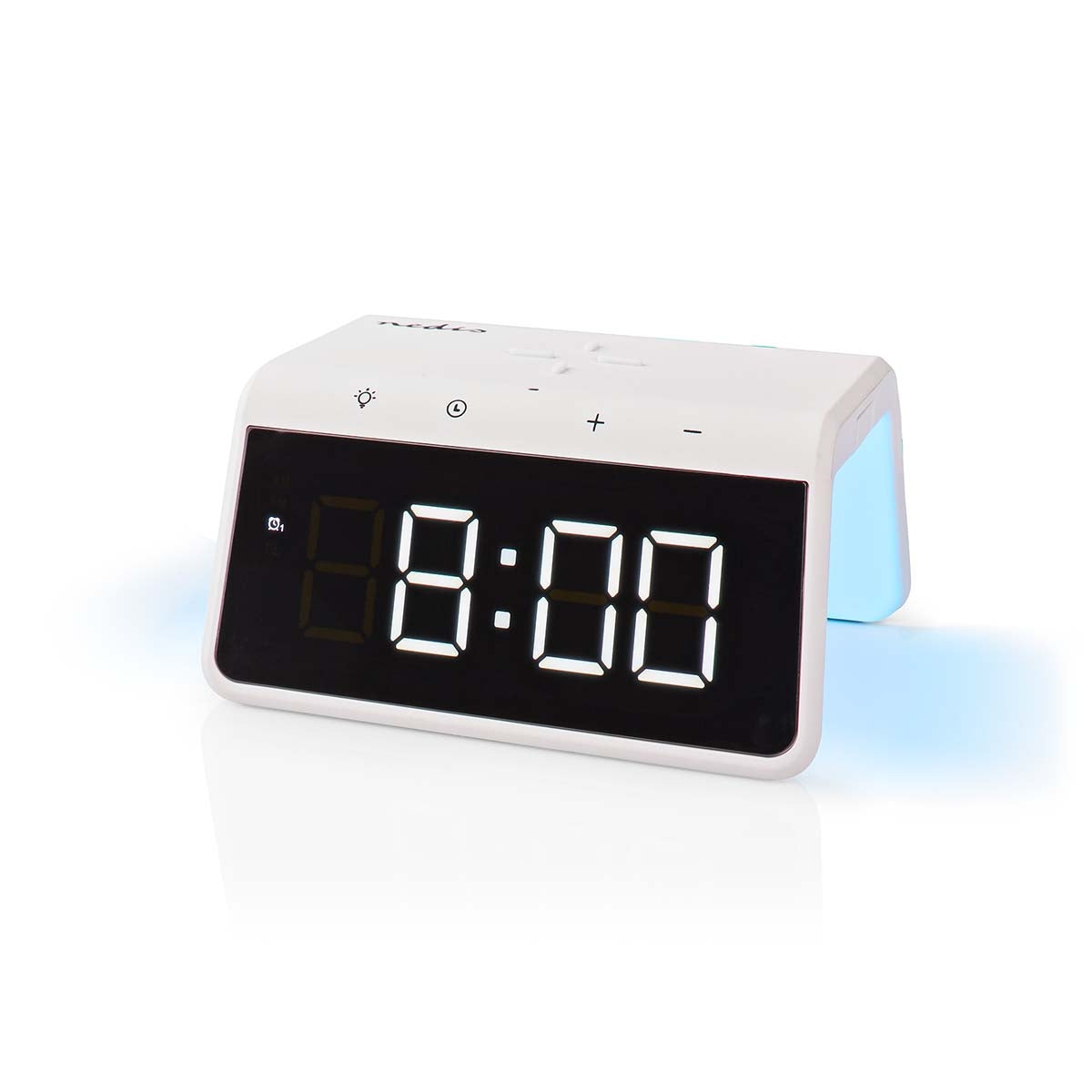 Weiß Kabelloses Ladegerat Fur Wecker Qi Zertifiziert 5 75 10 15 W Usb A Tap Nachtlicht 2 Weckzeiten Snooze Funktion - Bild 4