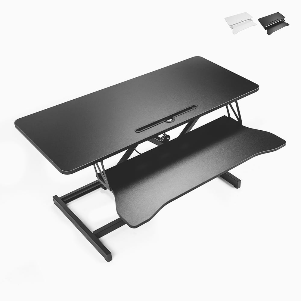 Support Pour Moniteur Pc De Bureau Réglable En Hauteur Jallo Xl - Noir