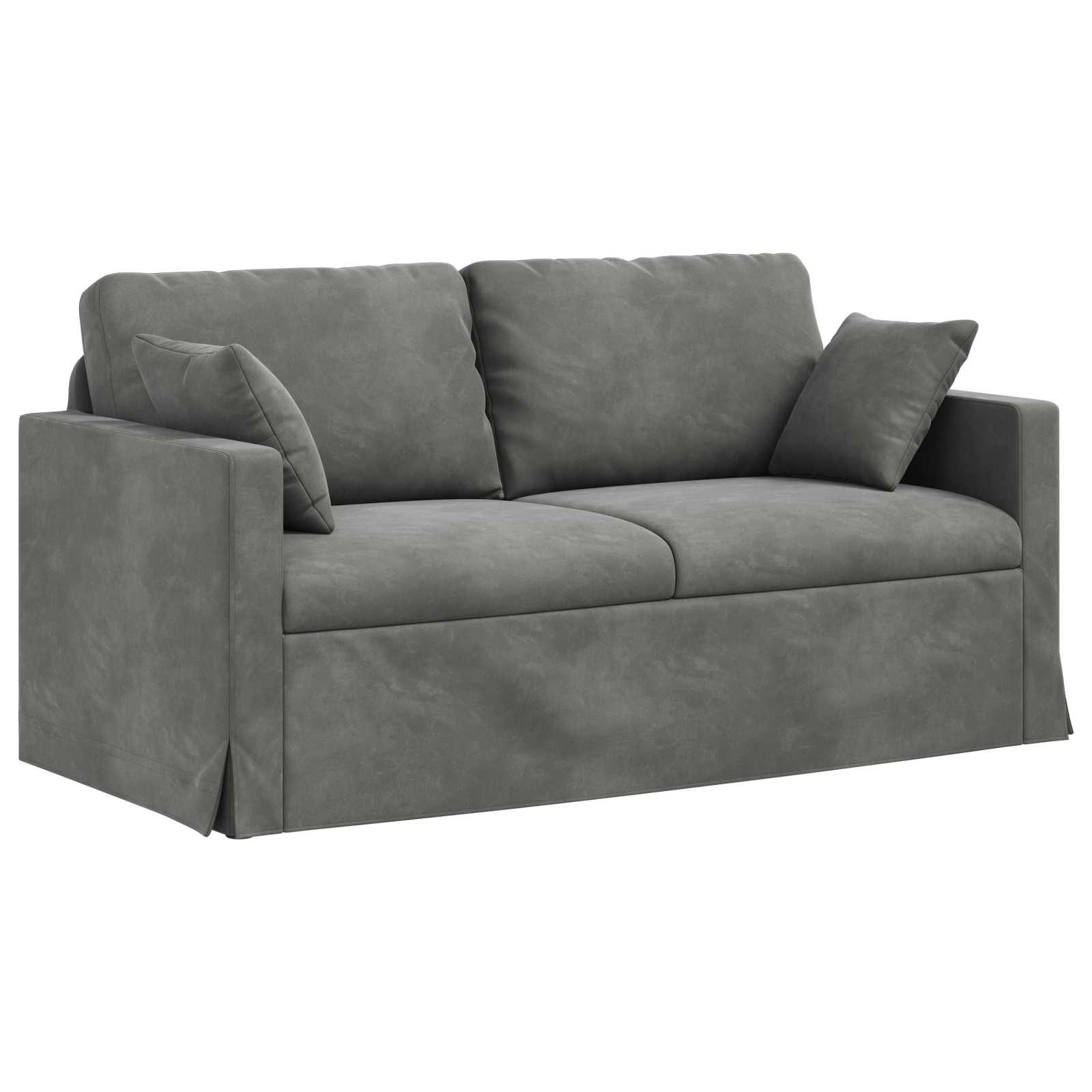Sofa Dark Grey 158 X 78 X 80 Cm Velvet Vidaxl