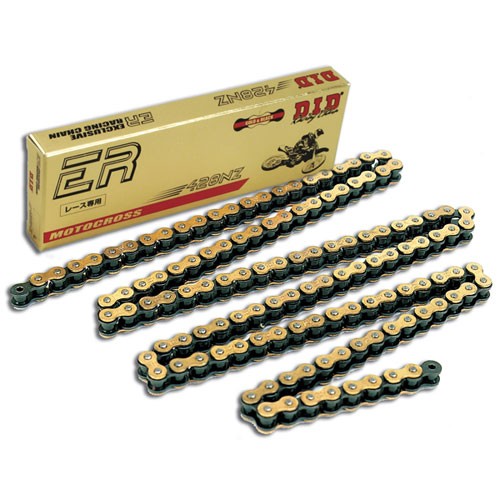 D.I.D 428NZ SDH G&B Motocross Kette (134 Glieder, Clip-Schloss, Gold & Schwarz) - Bild 3