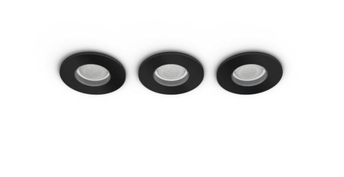 Philips Hue Schwarz Einbauleuchte, White & Colour Ambiance Xamento (Gu10, Kunststoff) - Bild 2