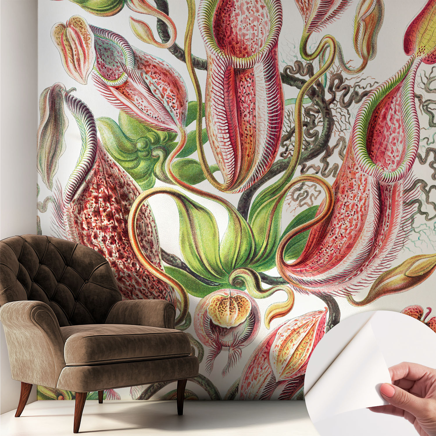Tulup Tapete Selbstklebend - Fototapete Mit Motiv - Wandtapete Modern - Wandgestaltung Pflanzliche Details 250X250 Cm 4071022674698