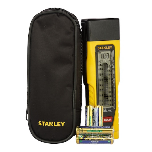 Stanley 0-77-030 Feuchtemessgerät für Baustoffe mit Messstiften, schwarz-gelb - Image 5