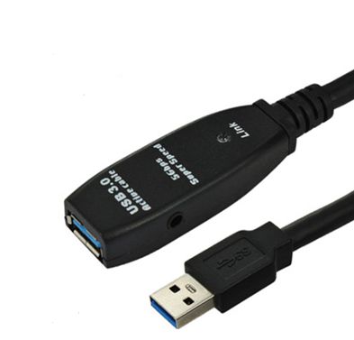 Microconnect Schwarz Active Usb 3.0 Verlängerungskabel 5M