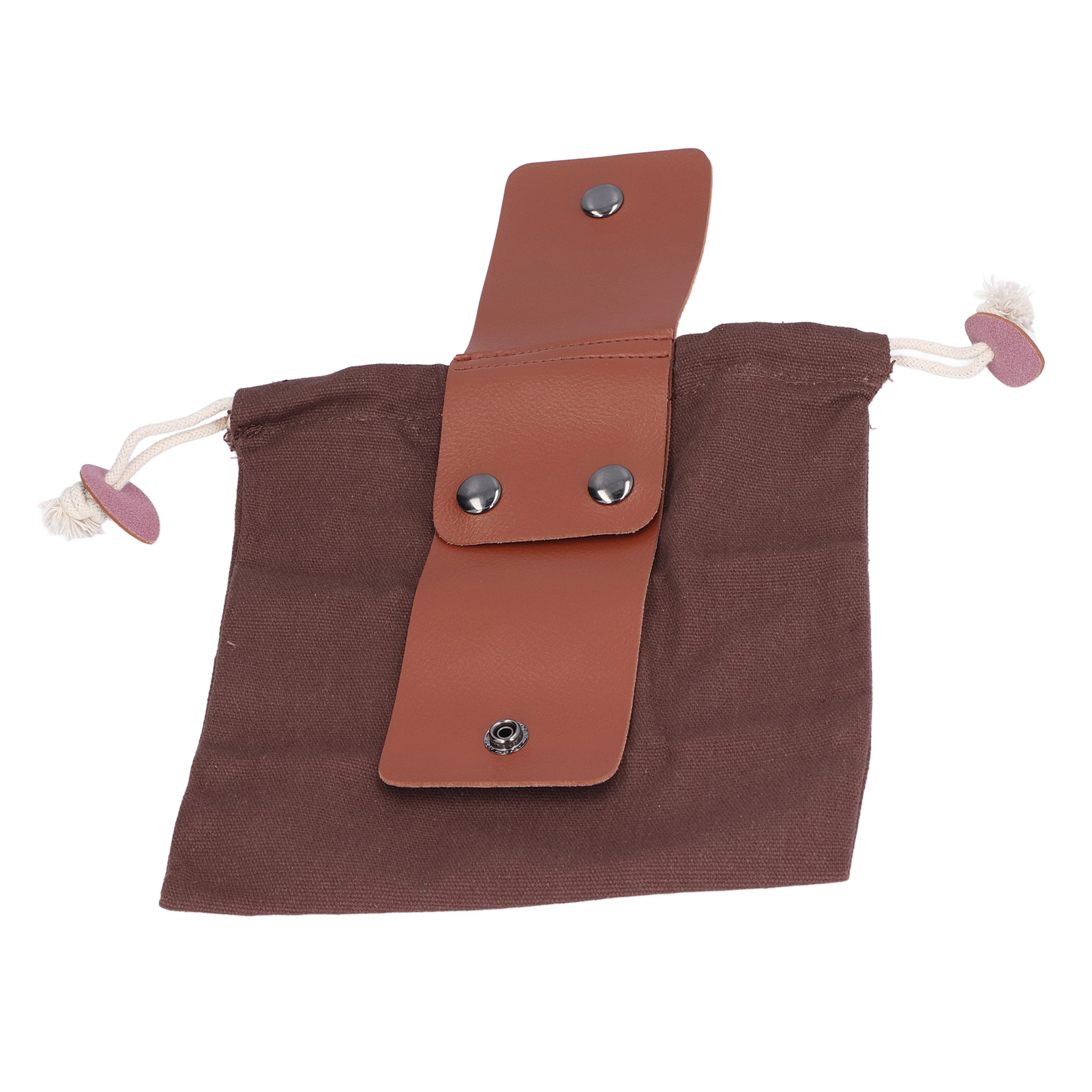 Sac de cueillette à ceinture en toile et cuir PU, anneau et boucles métalliques, 0,9 kg, 1 pièce