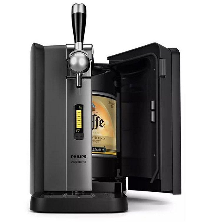 Machine À Bière Philips Hd372025 – Distributeur Pression 2 L/min – Refroidissement Rapide En 15h – Bac Amovible Et Plateau D'Égouttement