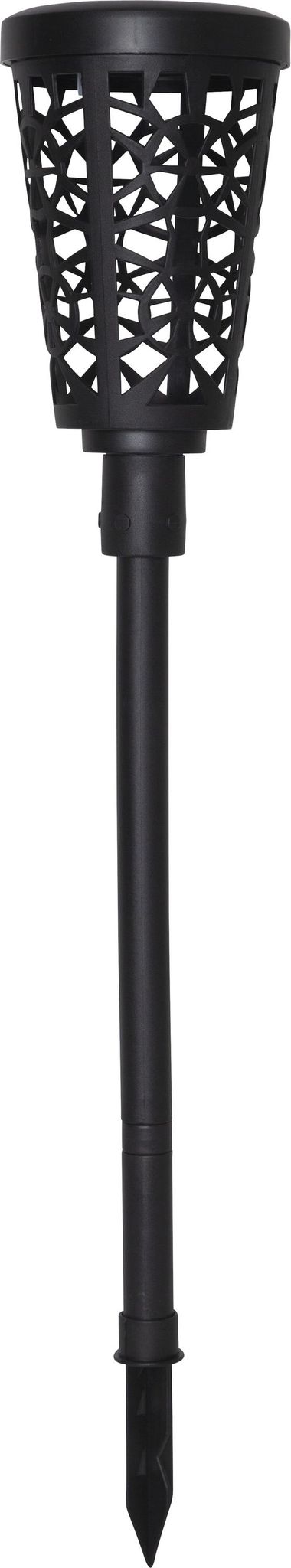 Star Trading Schwarz Led-Solar-Wegeleuchte"Sinnia" Kunststoff, Warmwhite Led