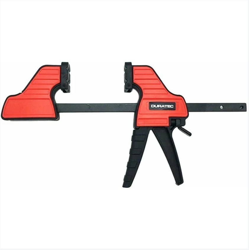 Serre-joint en C à dégagement rapide 10 cm, pince de fixation pour bois et panneaux, force de serrage 100 mm