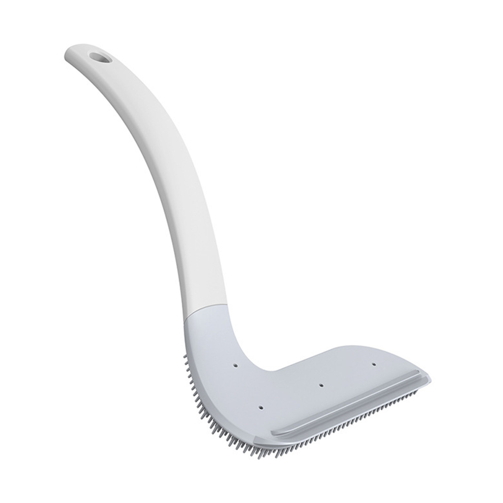 Raclette de douche multifonction en PP et TPR, brosse vitres et miroirs, argenté