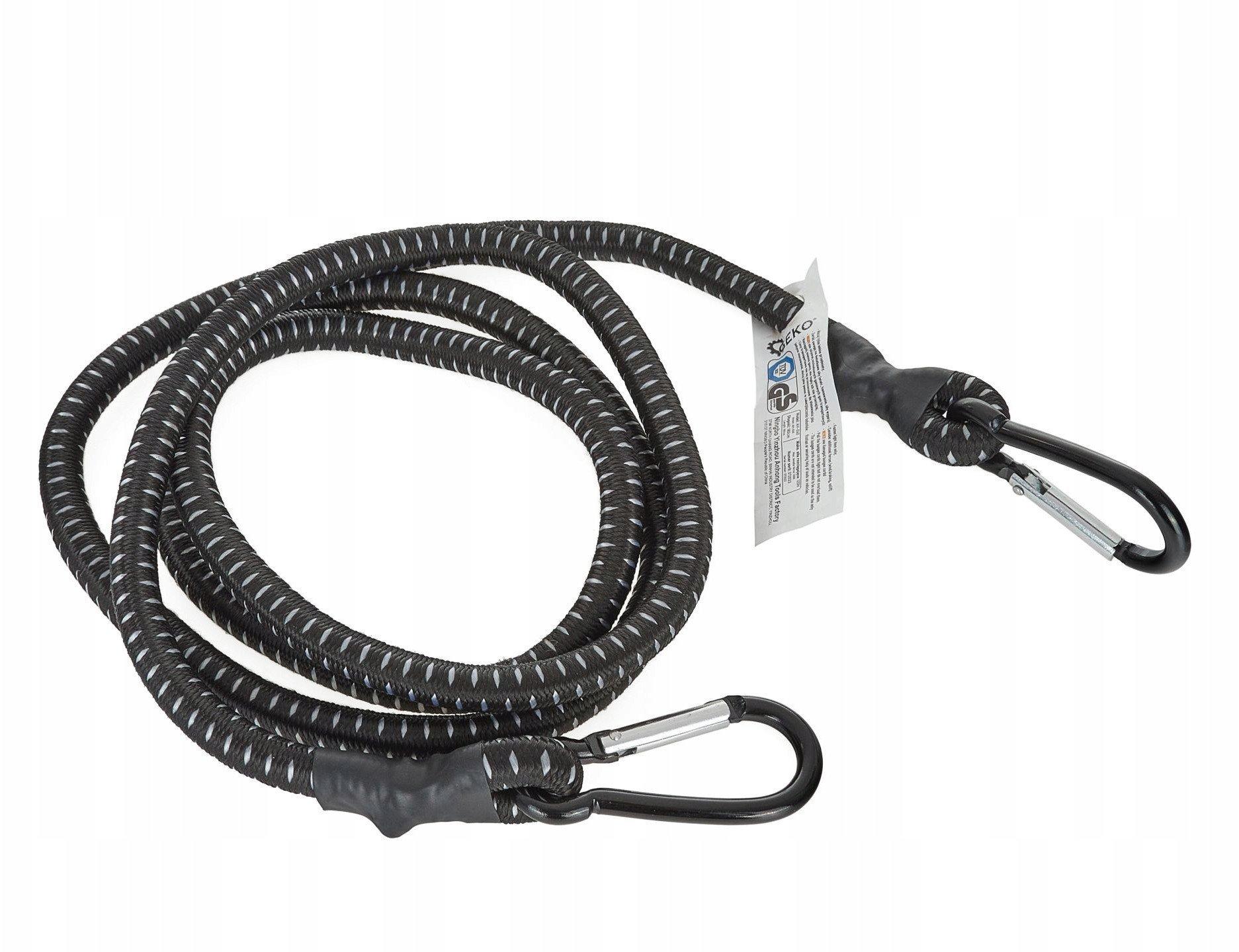 Import Transportgurt Geko Dehnbar 180 Cm Schwarz