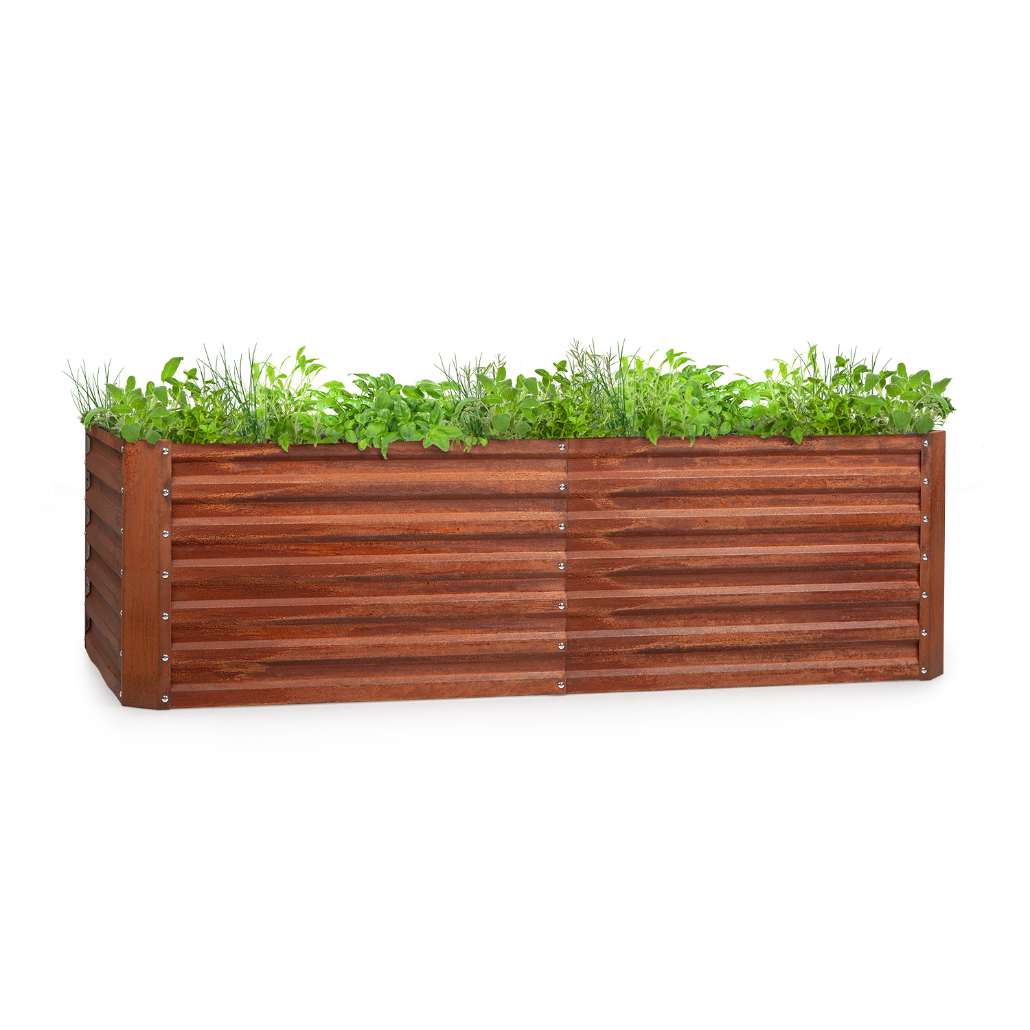 Blumfeldt - Rust Grow Potager Surélevé De Jardin Finition Rouille En Tôle D'Acier Galvanisée