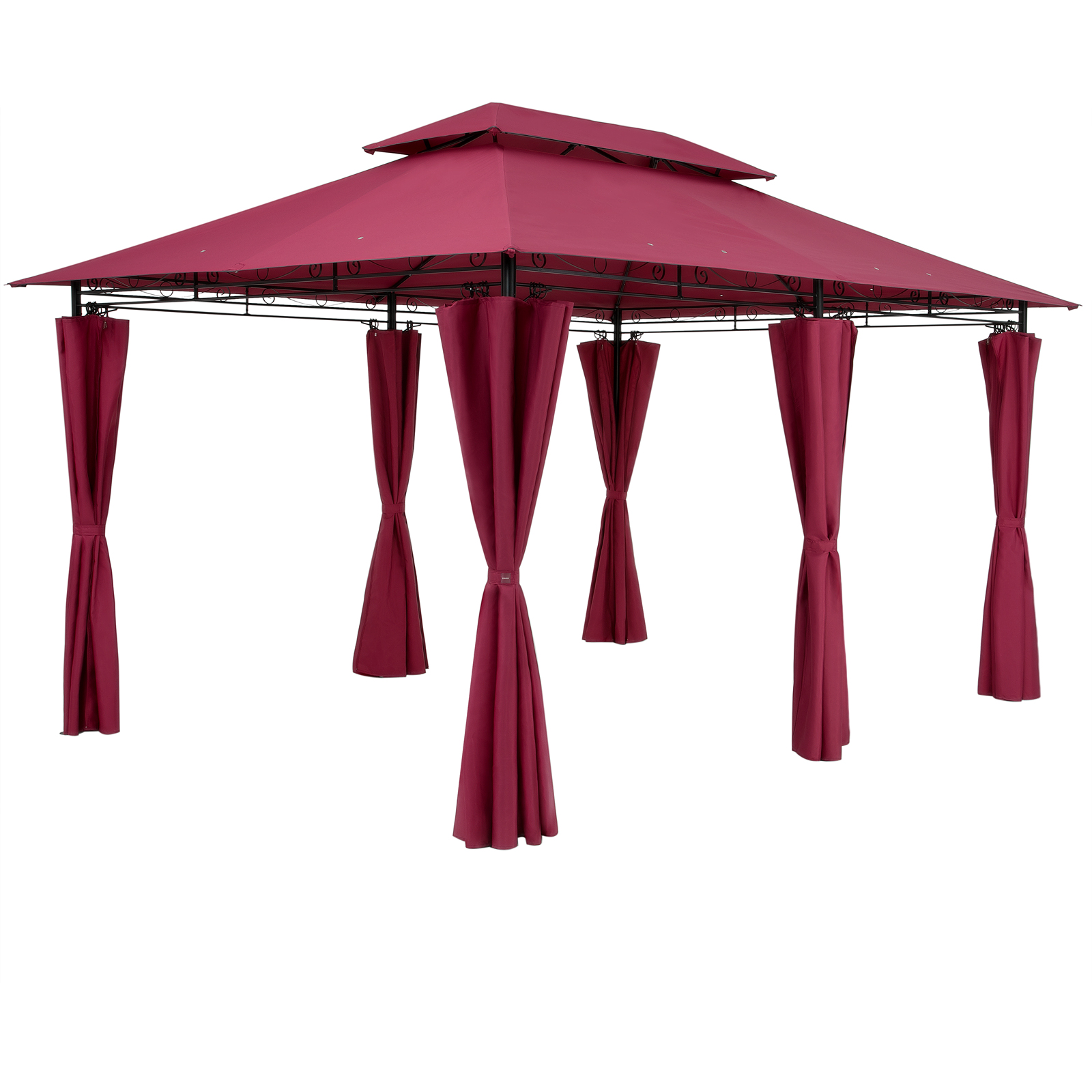 Pavillon Topas Bordeauxviolett 3x4m UV-Schutz 50+