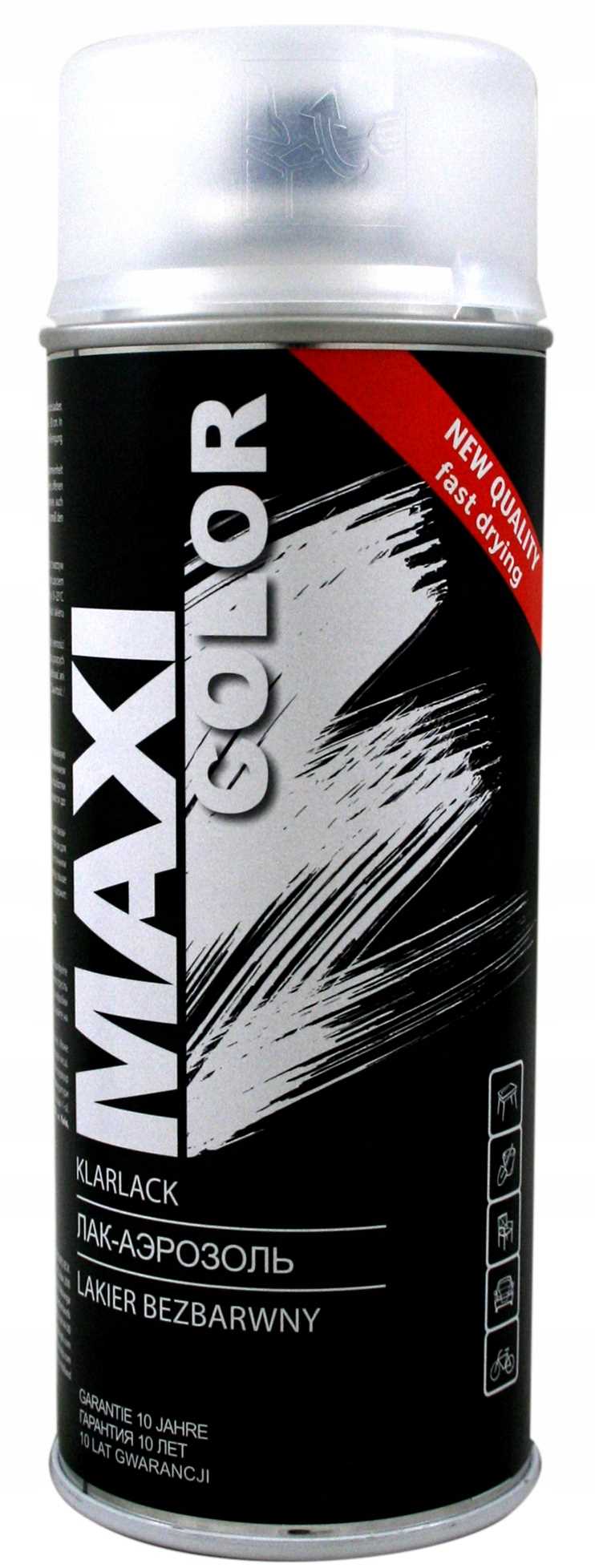 Oem Schwarz Maxicolor Matte Klarlack 400Ml Spray Motip