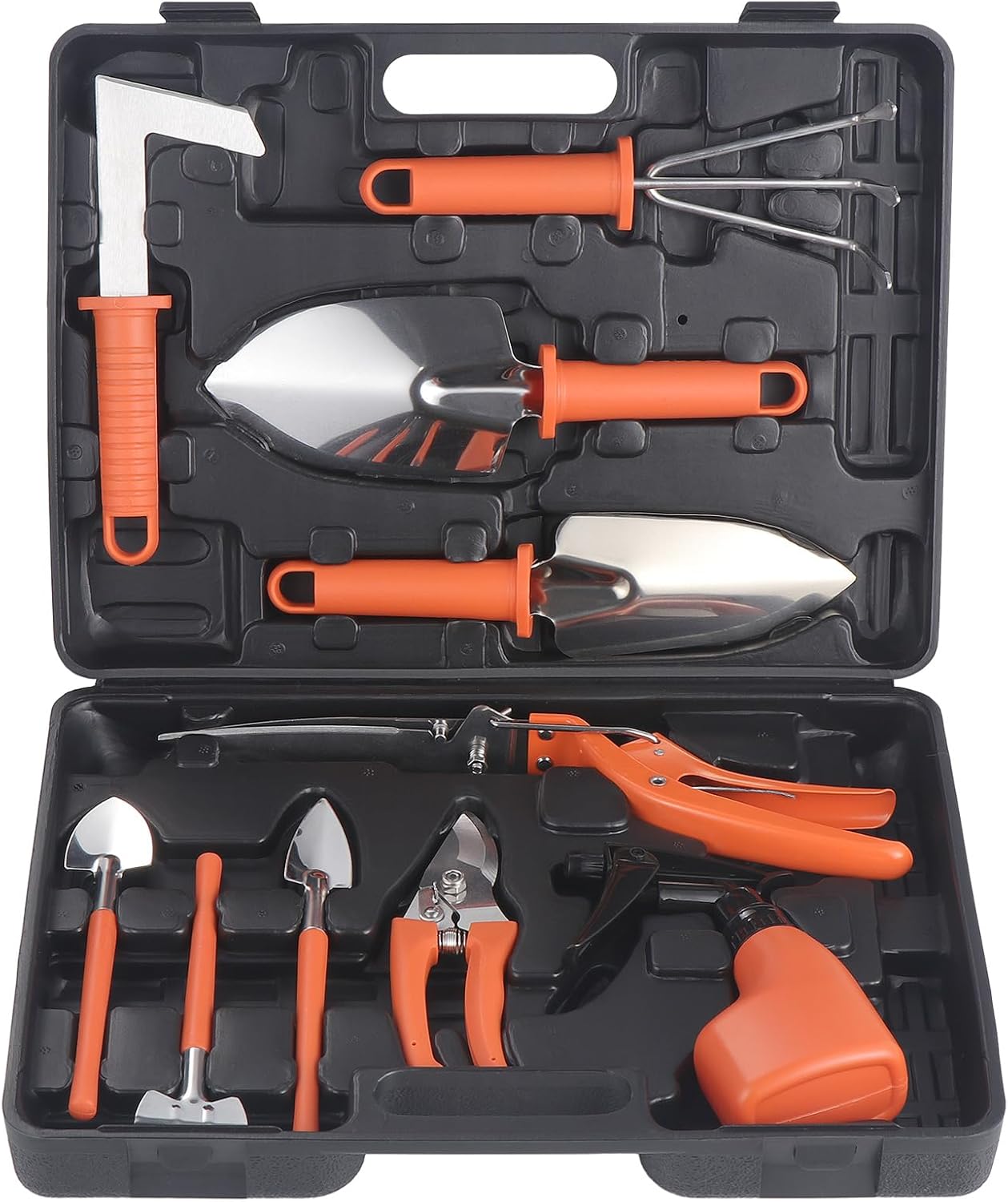 Gartengeräte-set, Gartengeräte Mit Tragetasche, Geschenkidee Für Gartenliebhaber (orange)