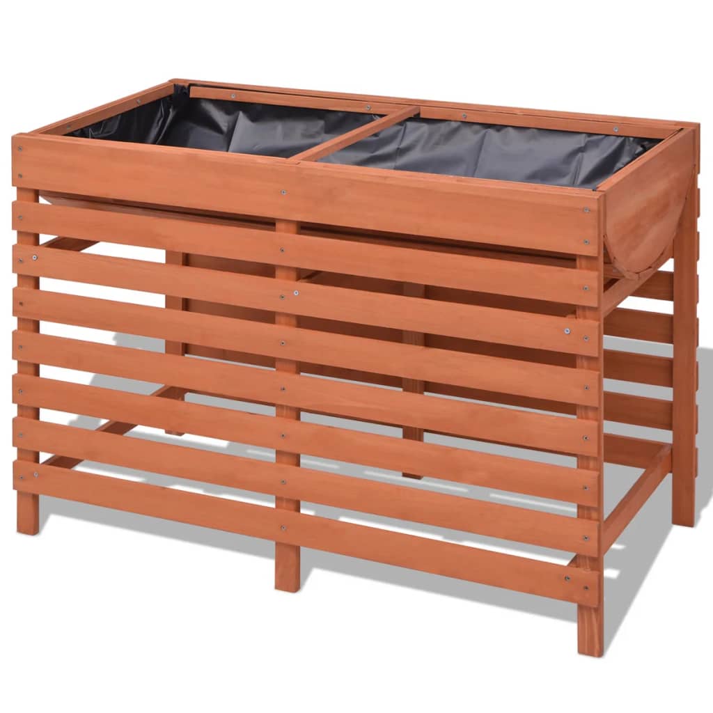 Vidaxl Braun Planter 100X50x71 Cm Wood
