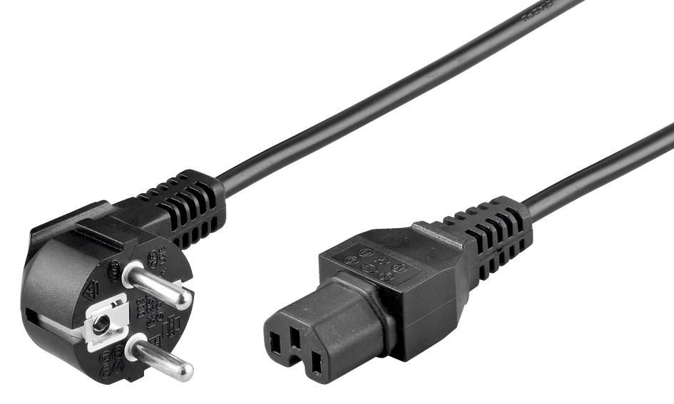 MicroConnect PowerCord (3 m), Stromkabel, Schwarz - Bild 2