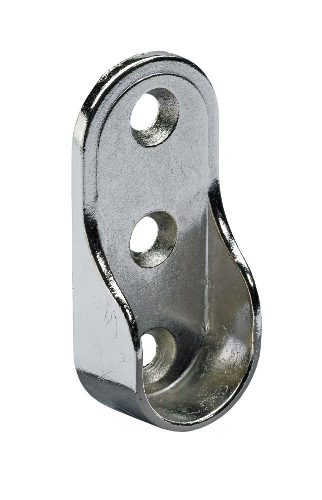 Hettich Schrankrohrlager für ovale Schrankrohre Ø15/30 mm Ø 15/22 mm weiß - Image 2