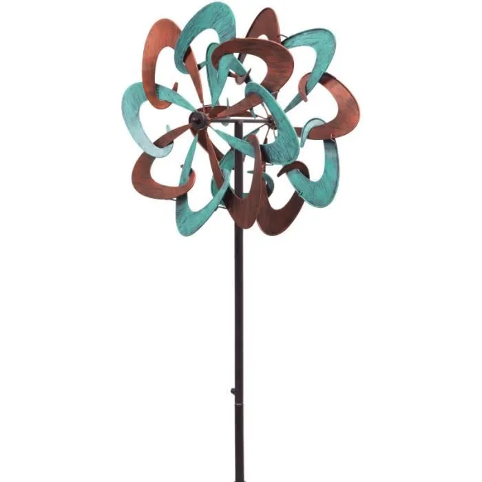 Icare Distribution Unisex Multicolore Wetterfahne Wetterfahne Metal Swirl Duett - Image 3