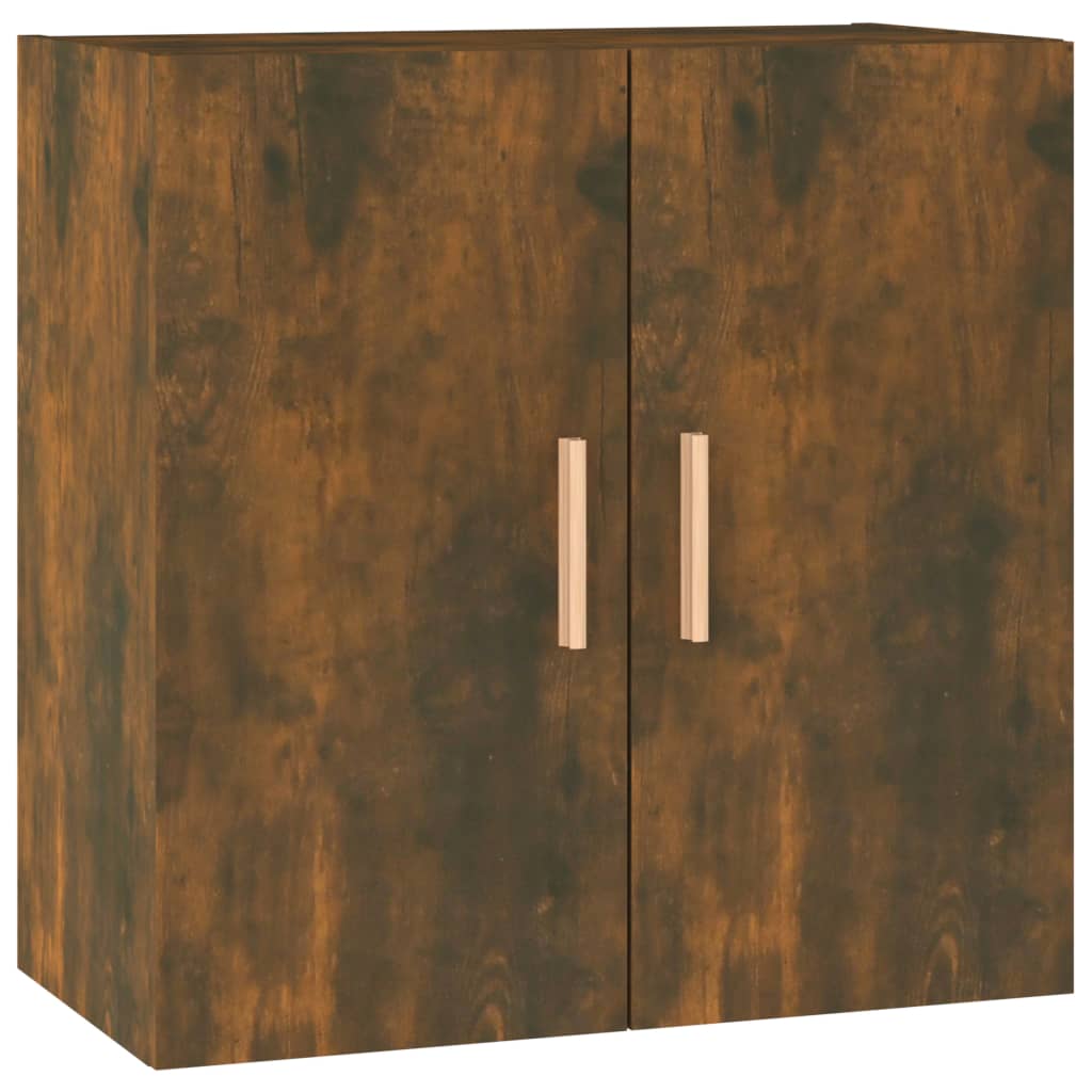 Wall Cabinet Smoked Oak 60x30x60 Cm Engineered Wood Vidaxl
