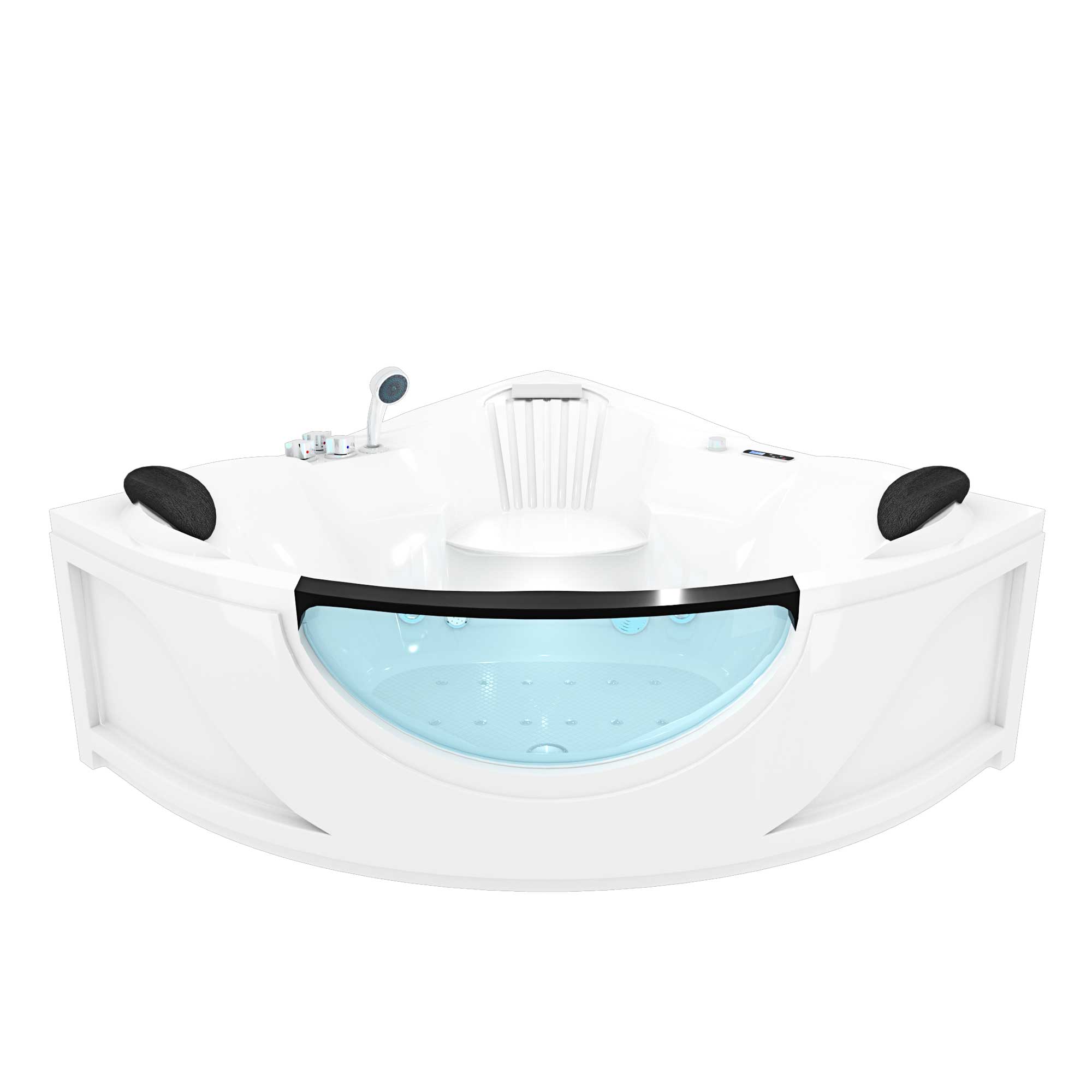 Acquavapore - Whirlpool Vollausstattung Pool Badewanne Eckwanne Wanne W25-th 150x150cm Passive Schlauch-reinigung