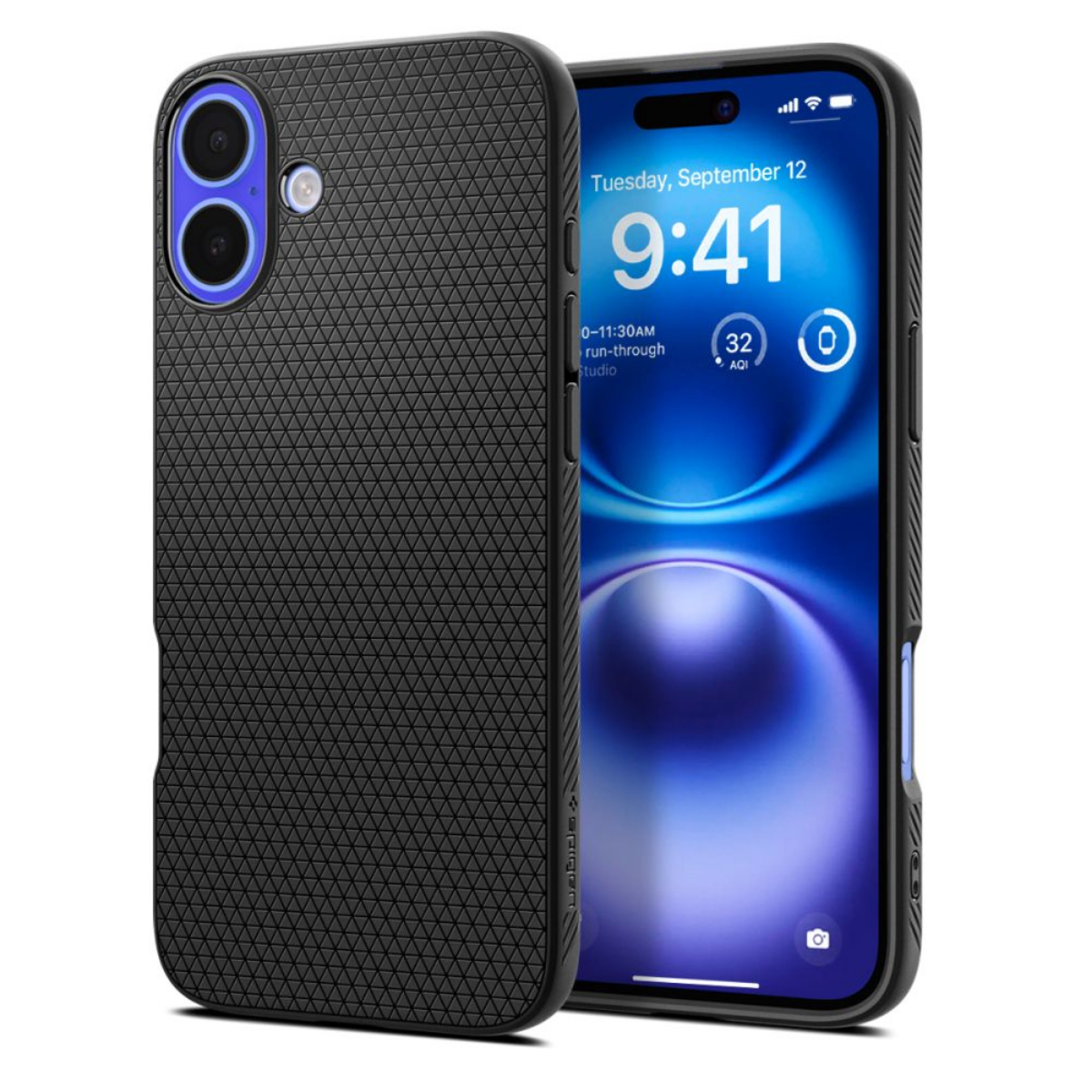 Spigen Liquid Air - matte black - iPhone 16 Plus - Bild 3