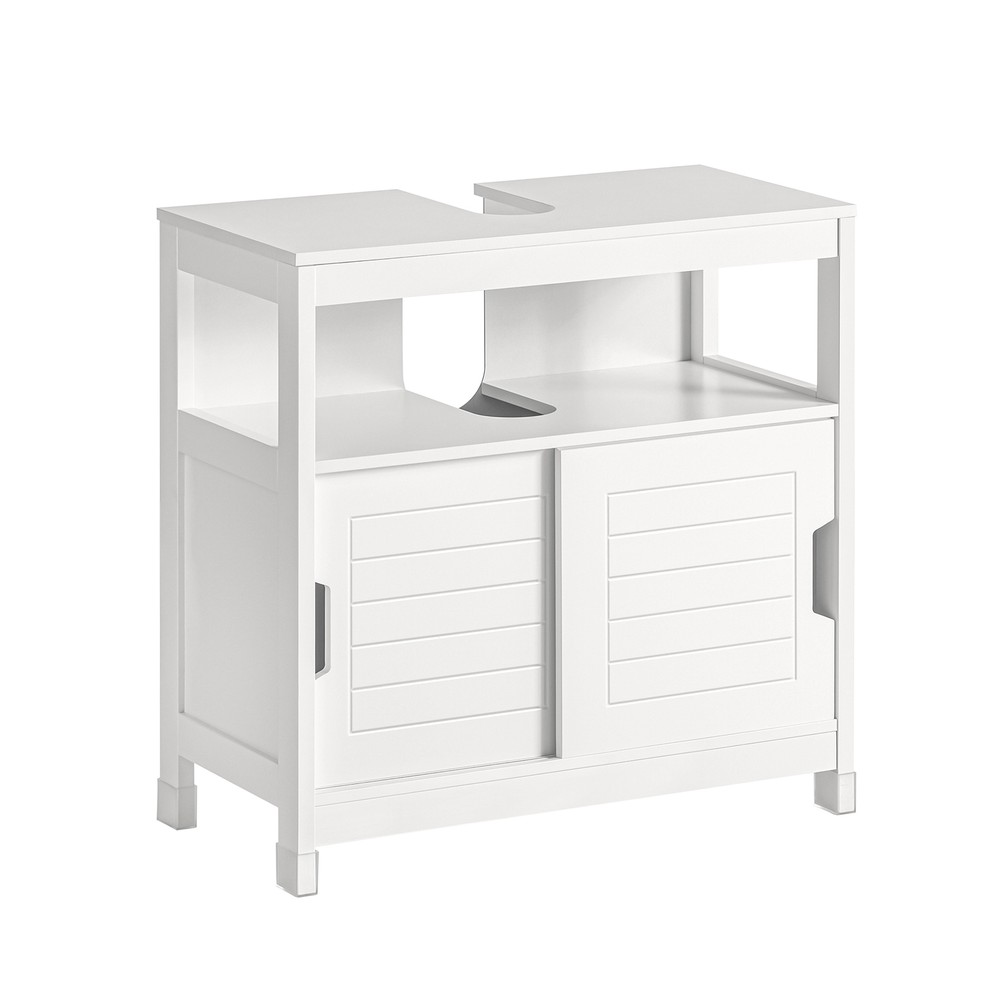 Sobuy - Meuble Sous-lavabo Meuble De Salle De Bain Vasque - 1 Étage Et