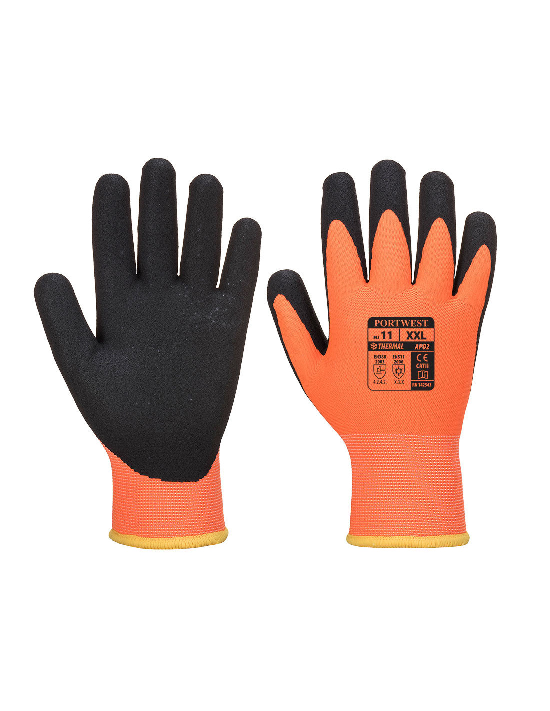 Schwarz Thermo Pro Ultra Orange/ Handschuhe 2XL Â€“ Grã¶Ãÿe 11 - Bild 4