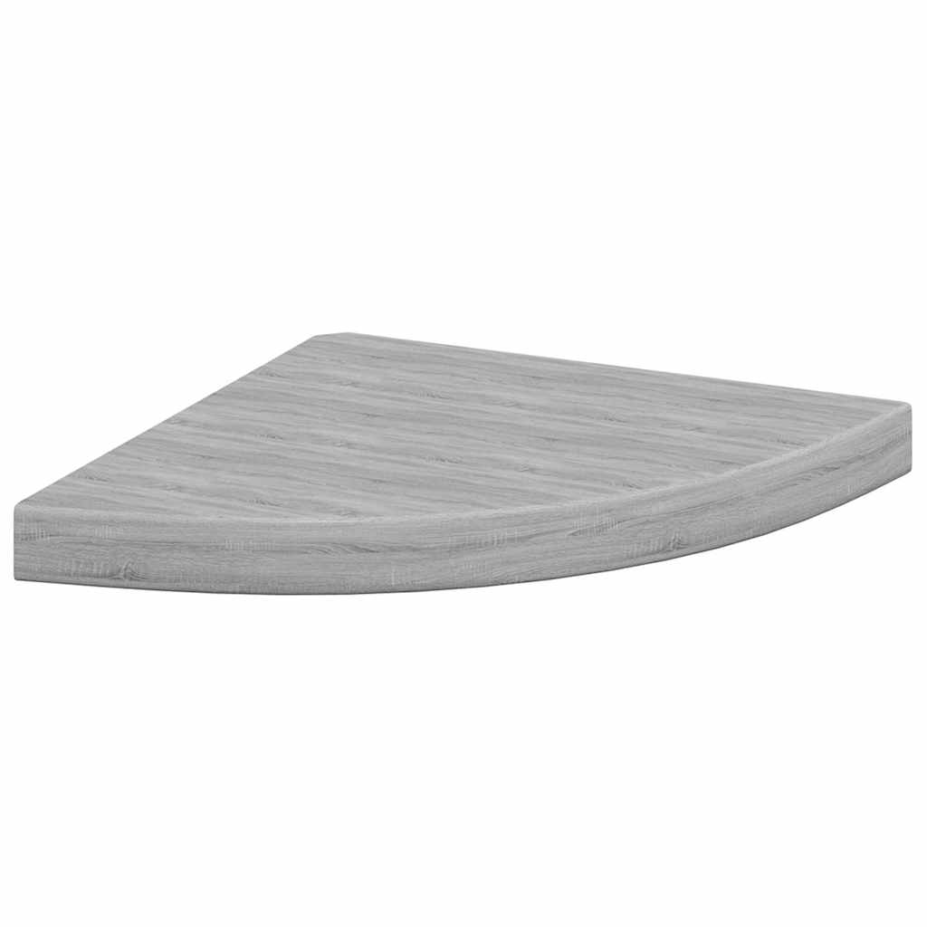 Vidaxl Eck-Schweberegal Betongrau 35X35x3,8 Cm Mdf - Bild 2