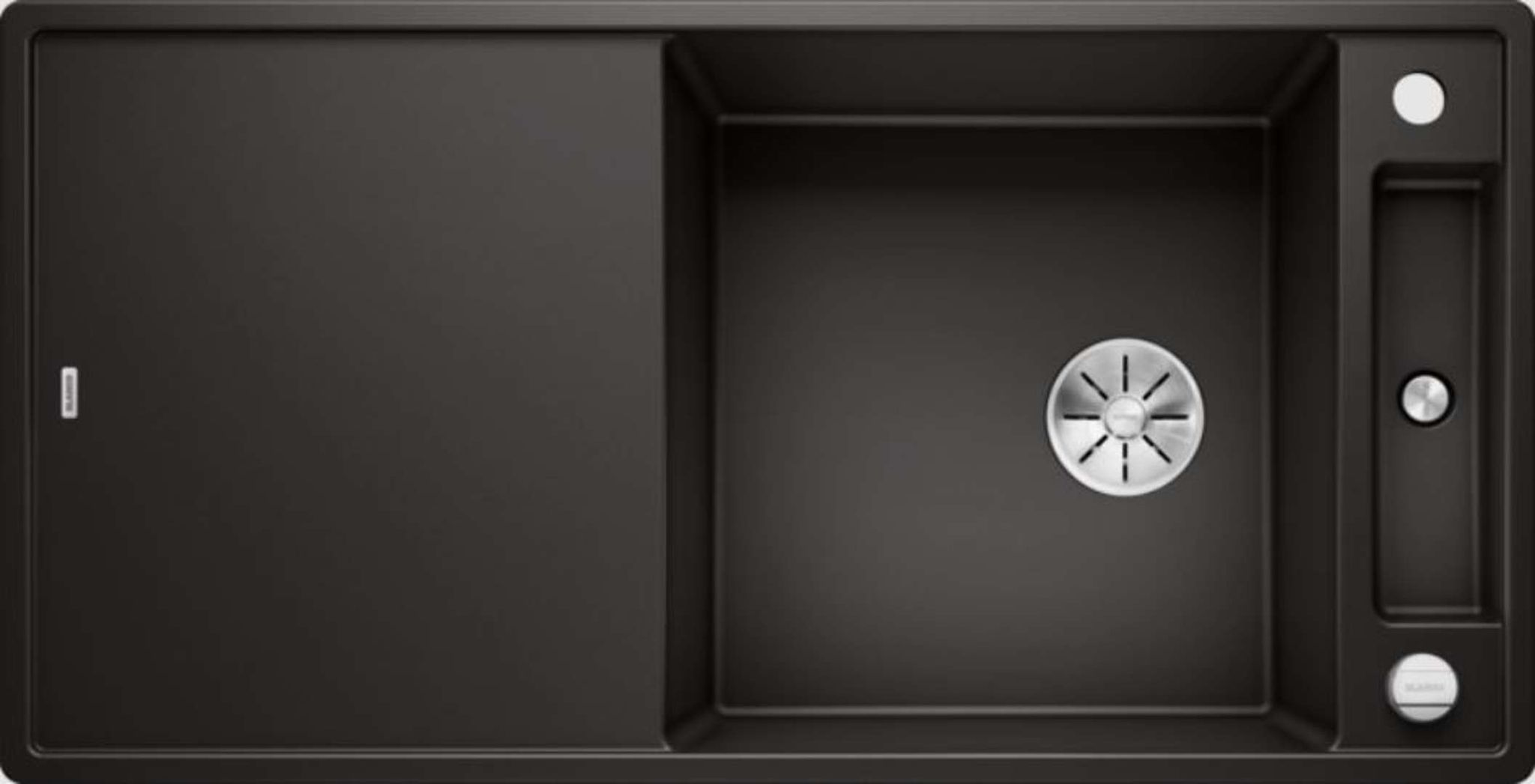 Blanco Schwarz Einbauspüle Axia Iii Xl 6 S Silgranit Infino Ablauf Mit Holz-Schneidbrett