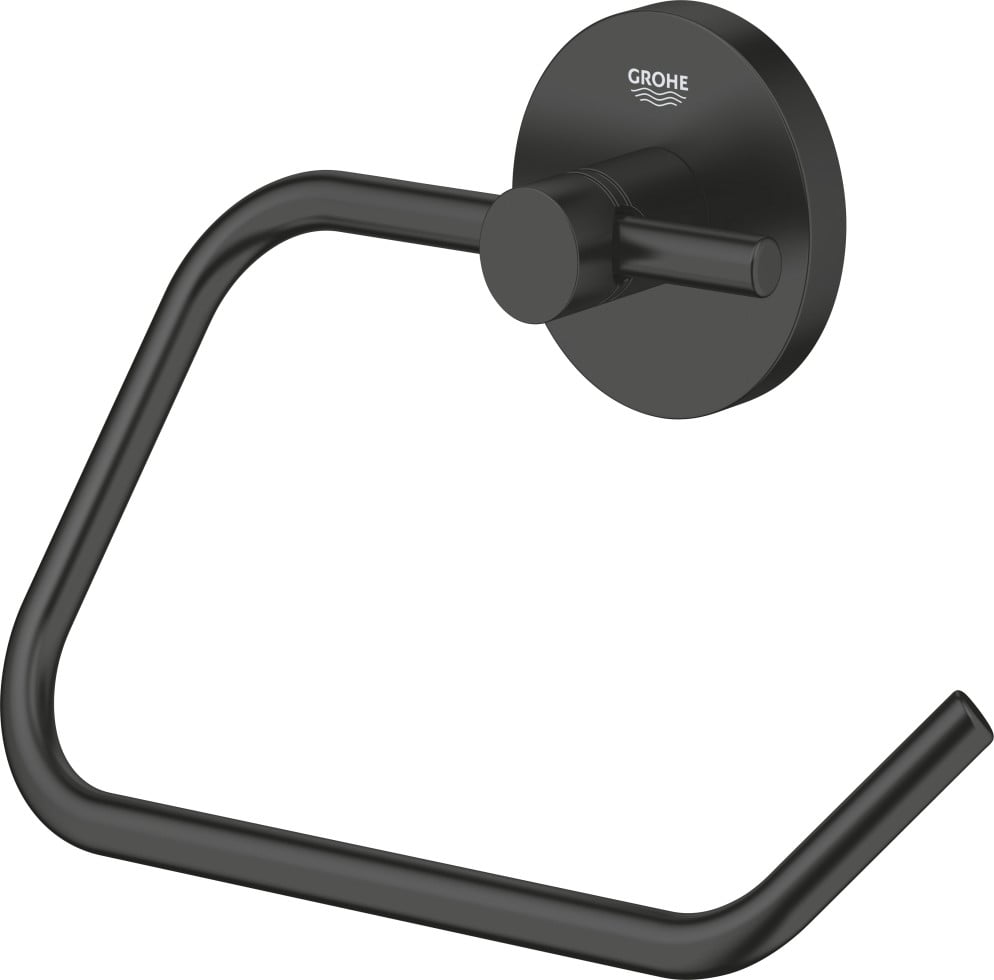 Quickfix Start - Toilettenpapierhalter, Schwarz Matt 412002430 - Grohe