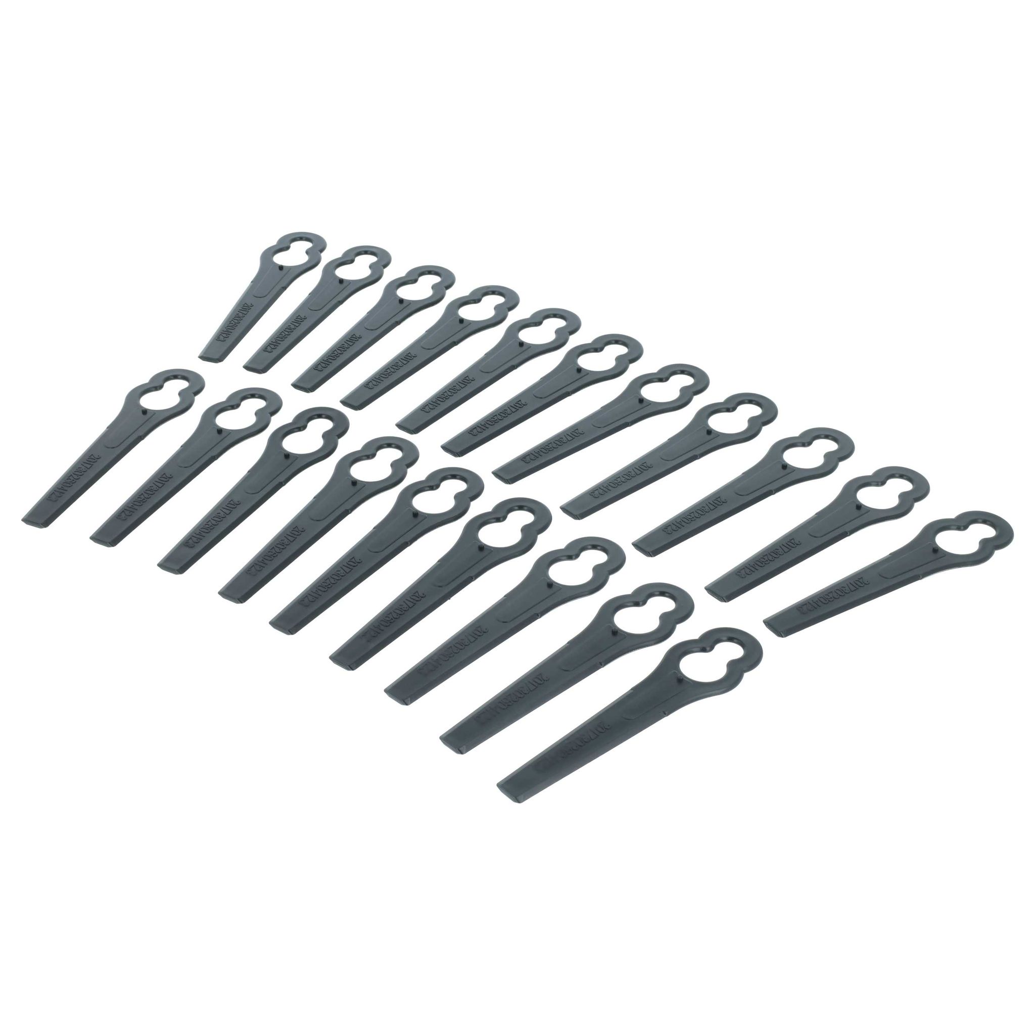 Vhbw - 20x Replacement Blades Compatible With Einhell Bg-ct 18 Li, Ge-ct 18 Li, Rg-ct 18/1 Li, Bg-art 18 Li Cordless Lawn Trimmer (20 Pieces, Black) - Plastic