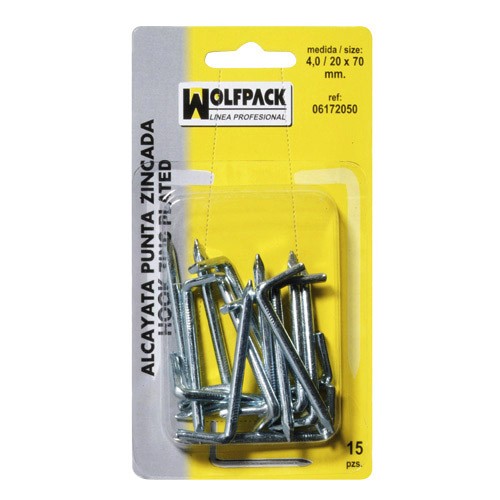 Punte Zincate 3,5 19x60 Mm. blister 20 Pezzi 