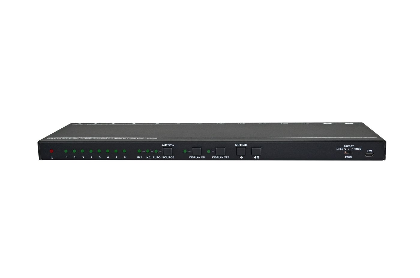 Vivolink Schwarz Hdmi Splitter Splitter Schalter 2X8, 4K