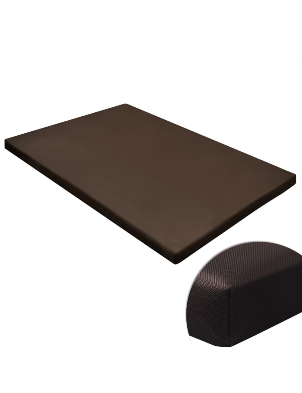 Vidaxl Braun Hundebett Haustiermatte Quadratisch M