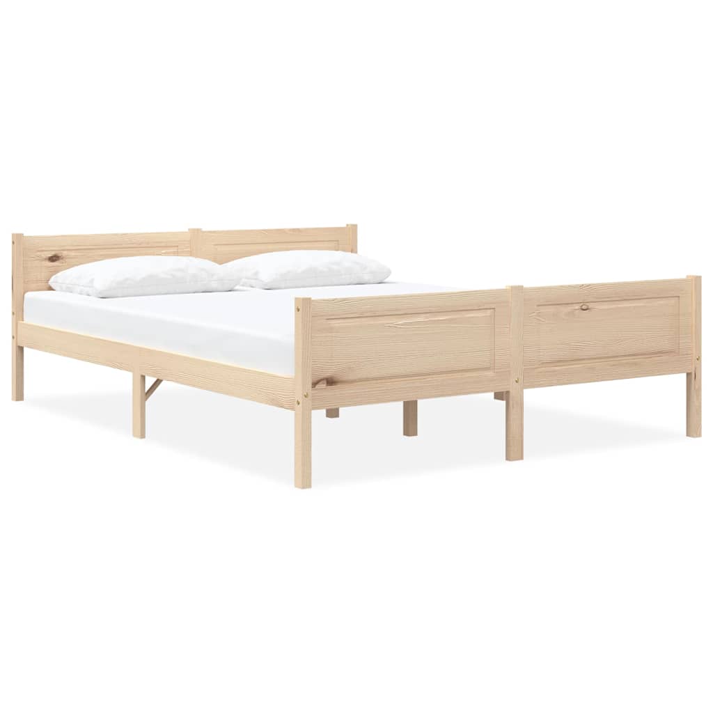 Cadre De Lit Bois De Pin Massif 160x200 Cm
