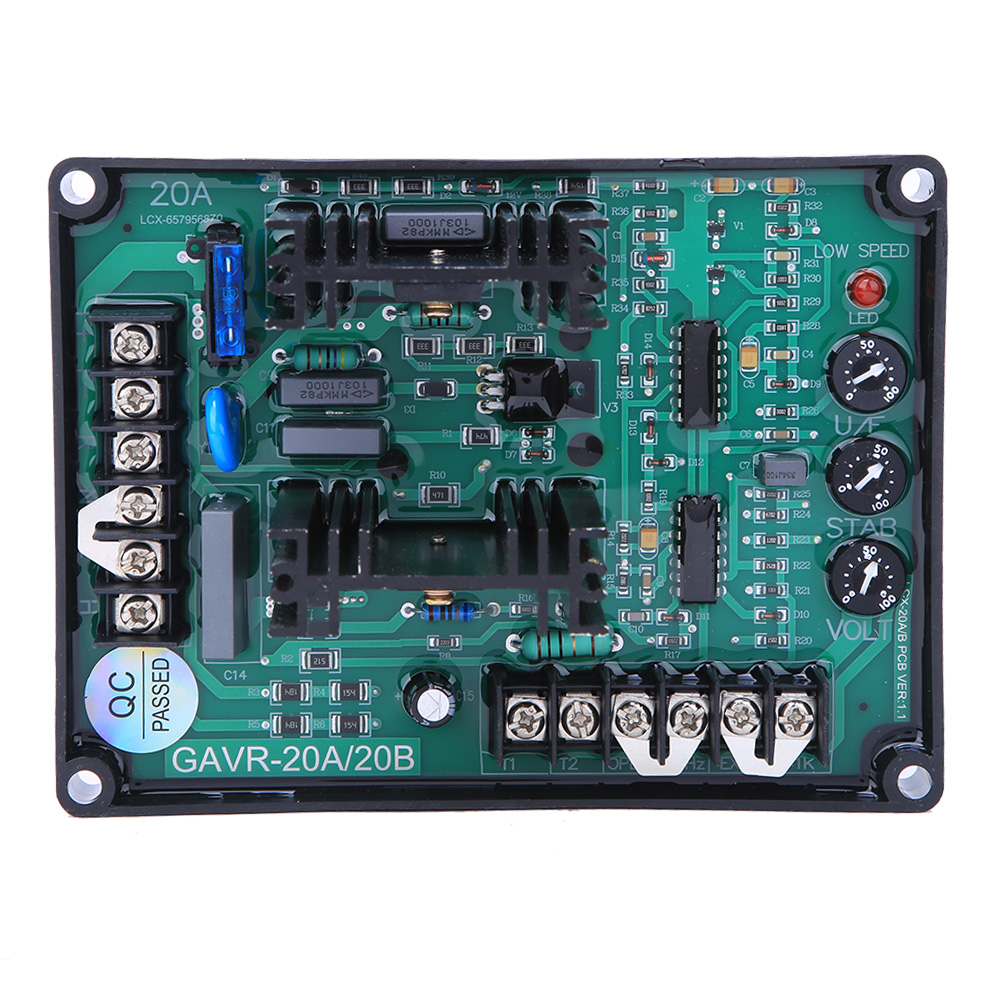 Régulateur automatique de tension GAVR-20B pour générateur sans balais, 220/380/400 VAC, protection basses fréquences