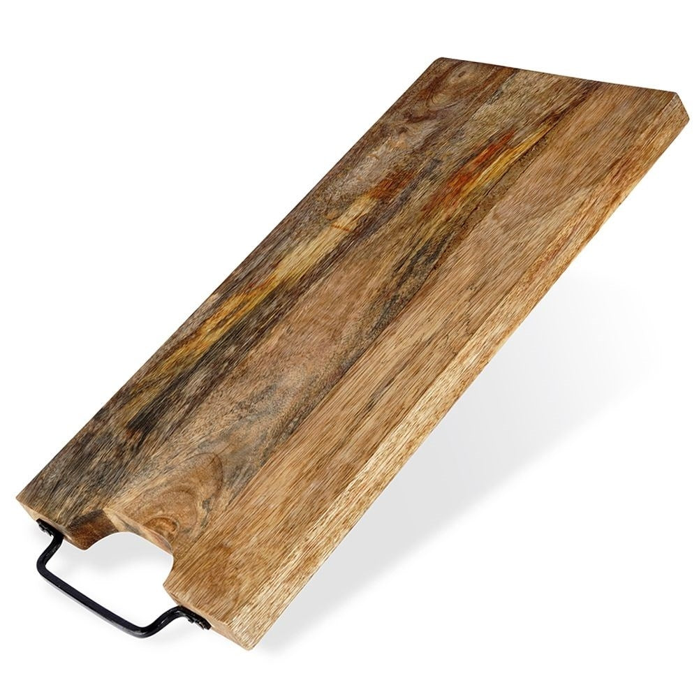 Excellent Houseware Mehrfarbig - Durable Cutting Board In Mango Wood With Comfortable Handle