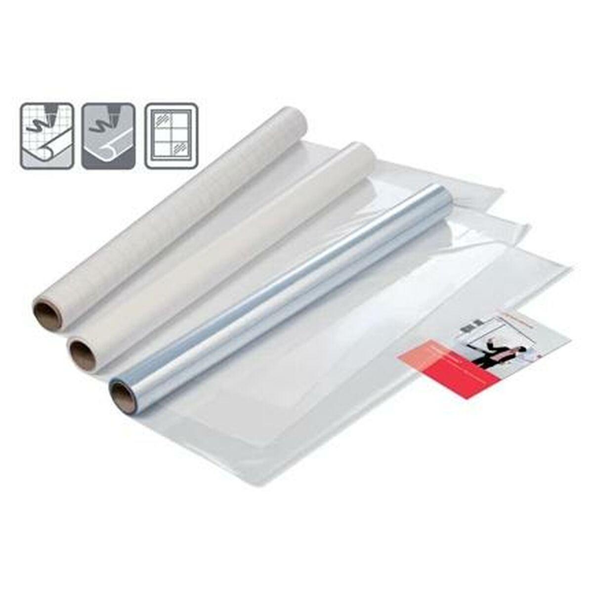 Nobo Instant trocken abwischbare Weißwandtafel, weiß, 600x800 mit 25 Blatt/ Rolle, Weiß, Deutschland, 62 mm, 120 mm, 62 mm, 692 g - Bild 5
