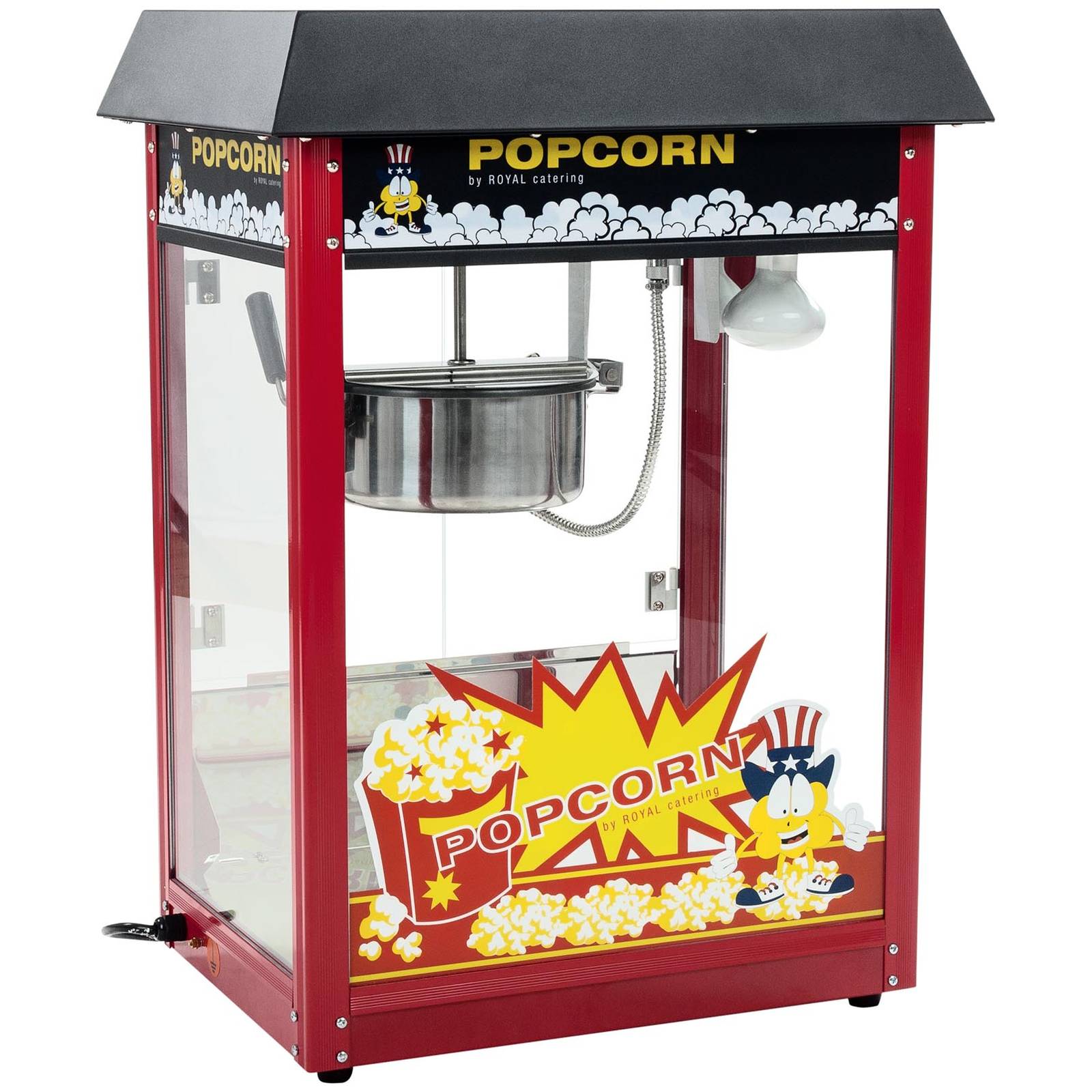 Royal Catering Schwarz Popcornmaschine 5 Kg/H 1500 W - Bild 3