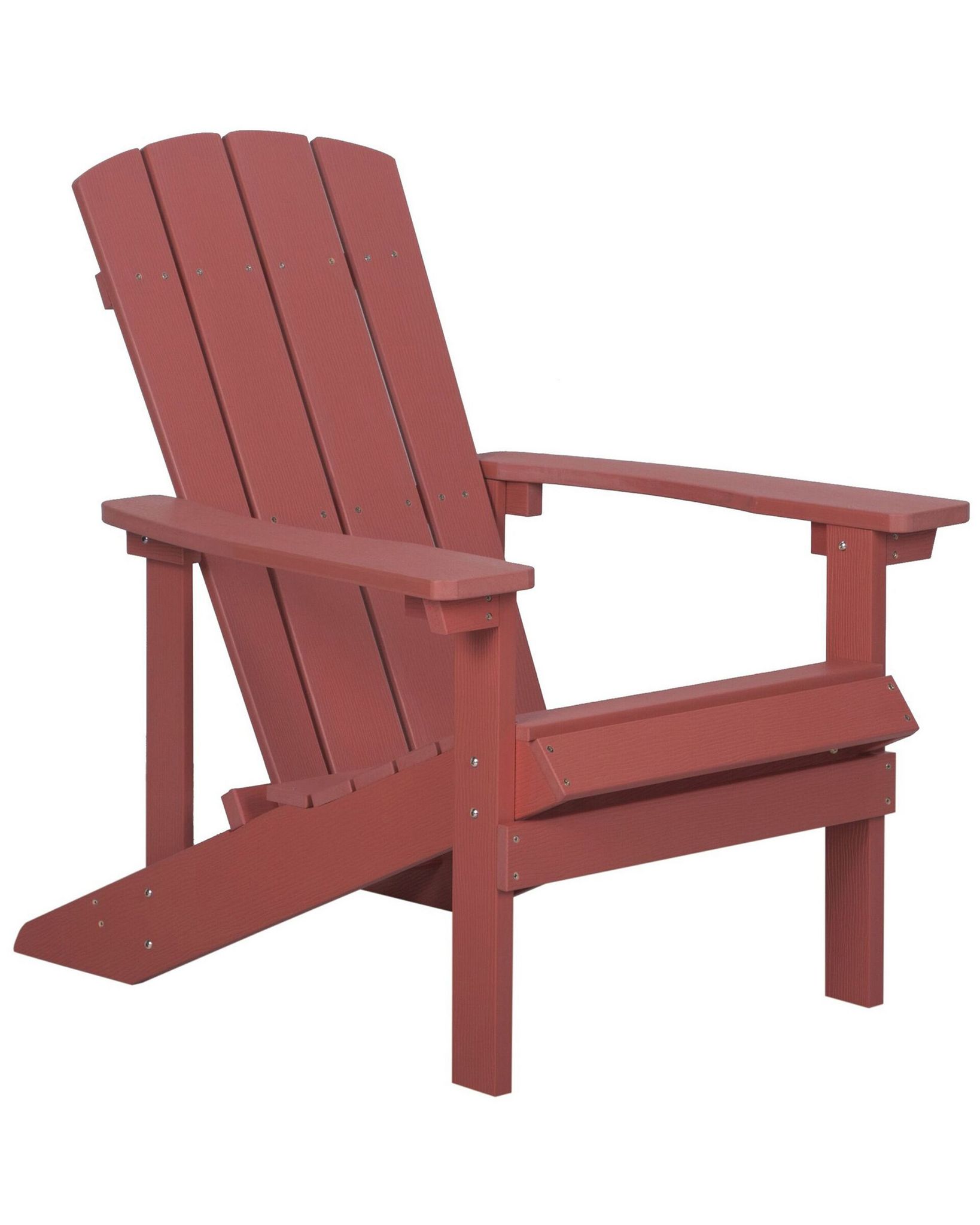 Beliani Garden Chair Adirondack Red