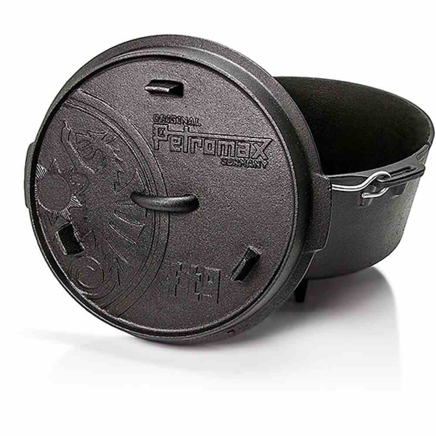 Petromax 14,7L Petromax Feuertopf Dutch Oven Ft12 für 14 - 20 P. (mit Füße) - Bild 8